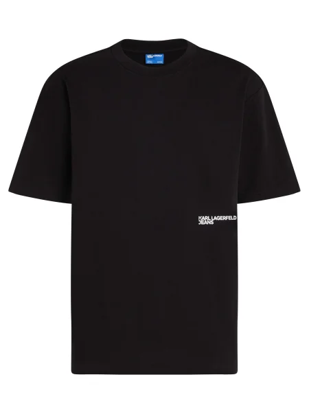 Karl Lagerfeld Jeans Tricou | Relaxed fit negru