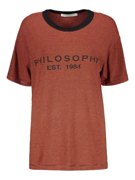 Tricou Philosophy Di Lorenzo Serafini cu dungi maro
