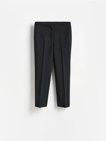 Reserved Pantaloni țigaretă negru