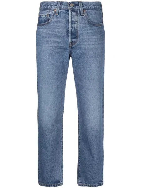 Tiesūs džinsai Levi's® apkarpytas mėlyna