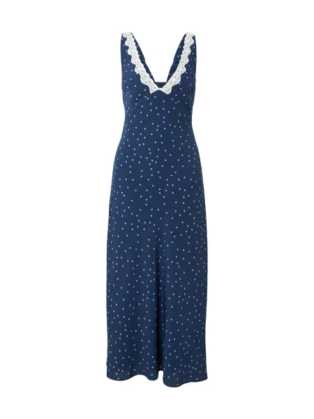 Abercrombie & Fitch Rochie bleumarin / opal alb