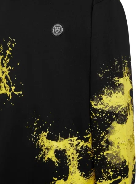 Hoodie Plein Sport με κουκούλα μαύρο