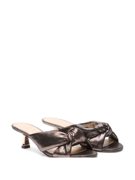 Klapki Stuart Weitzman zamszowe szare