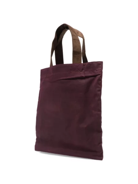 Τσάντα shopper Mc2 Saint Barth κοτλέ με αυτόγραφο κόκκινο