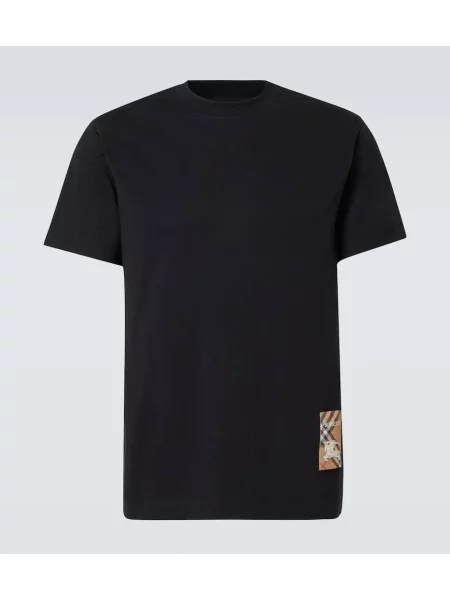 Tricou Burberry în carouri negru