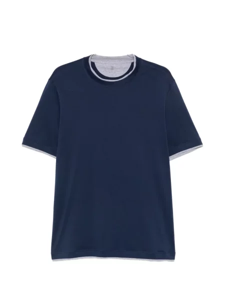 Tricou Brunello Cucinelli albastru