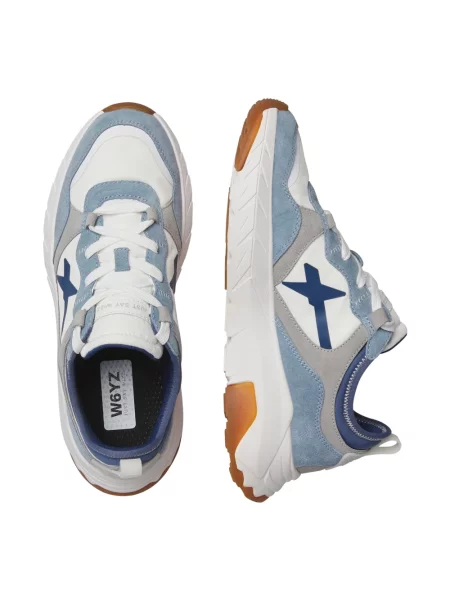 Sneakersy W6yz zamszowe niebieskie