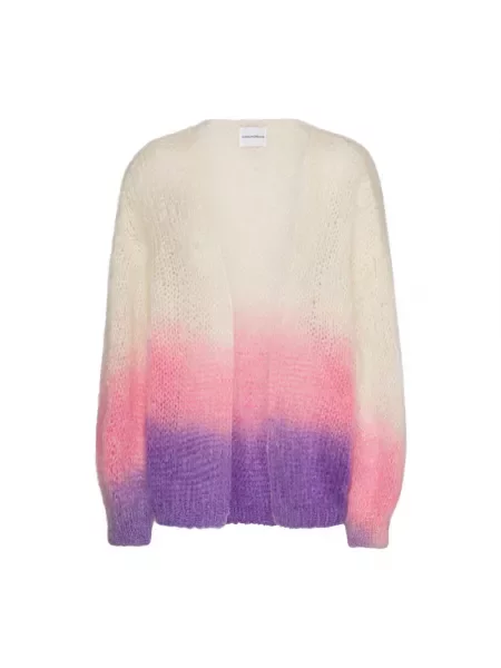 Wielobarwność sweter American Dreams wełniany fioletowy