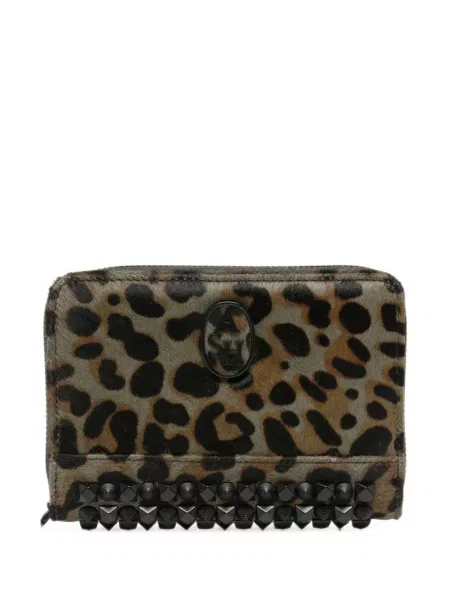 Portofel Ash cu imagine cu model leopard maro
