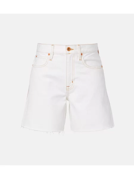 Pantaloni scurți din denim Slvrlake alb