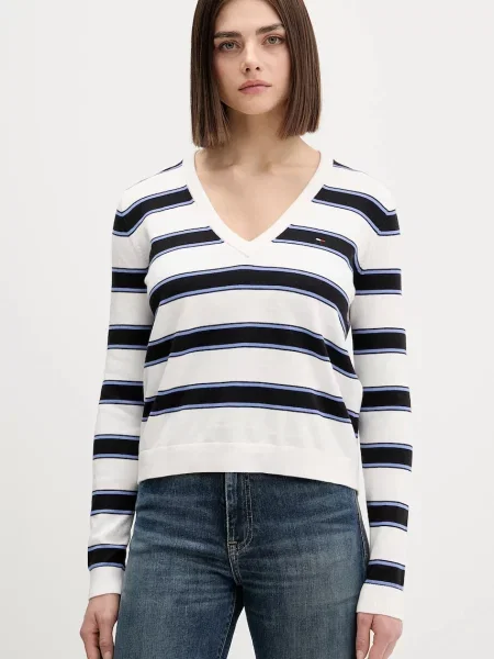 Tommy Jeans pulover za žene od pamuka crna