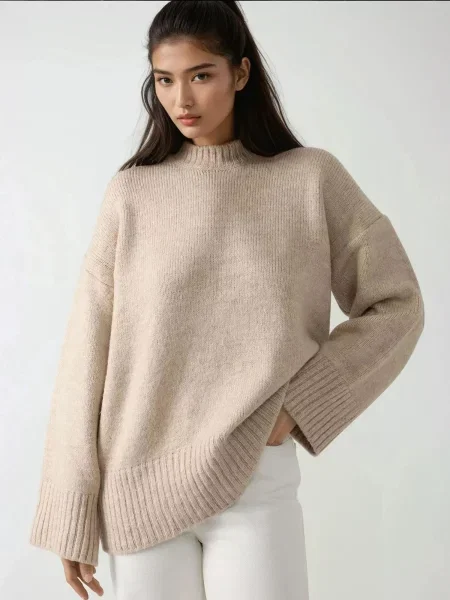 Hiccup Pulover Pullover svetlo bež