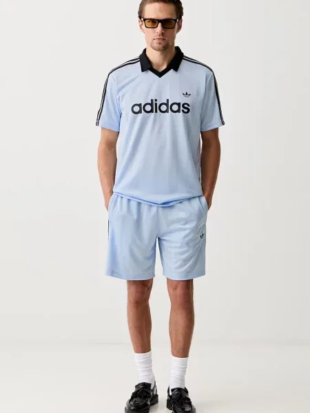 Adidas Originals polo tričko pánske modrá