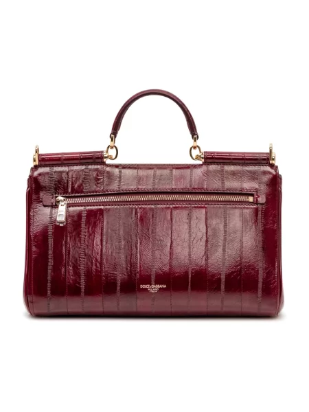 Torebka Dolce And Gabbana skórzana czerwona