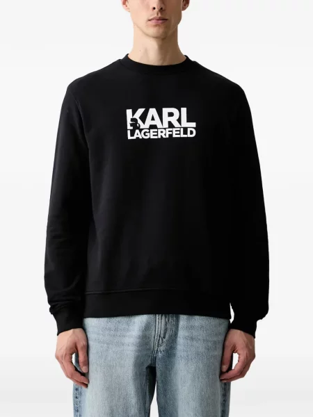 Hanorac Karl Lagerfeld cu imagine negru