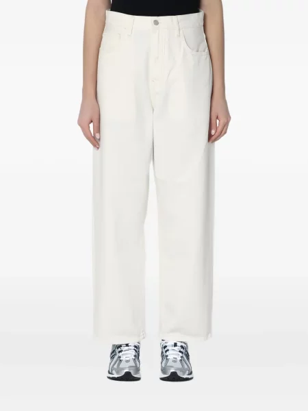 Blugi drepți Carhartt Wip alb