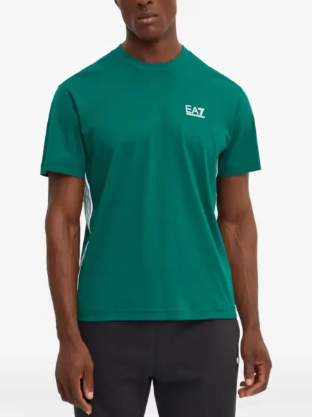 Raštuotas marškinėliai Ea7 Emporio Armani žalia