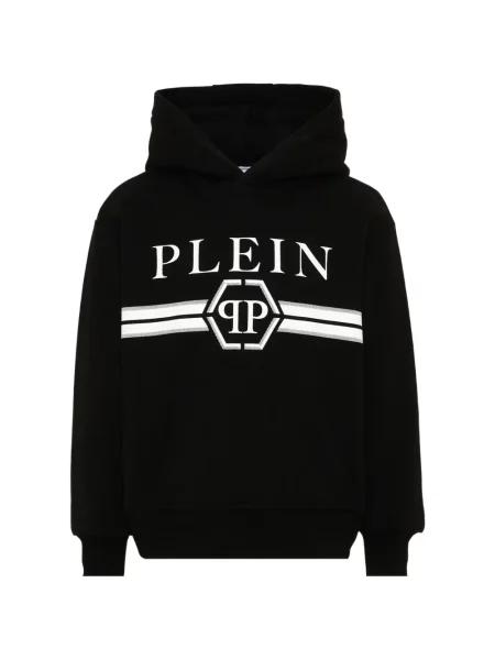 Bluza z kapturem dziecięca Philipp Plein czarna