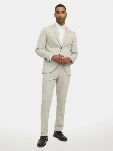 Jack&Jones Costum Franco Écru Super Slim Fit