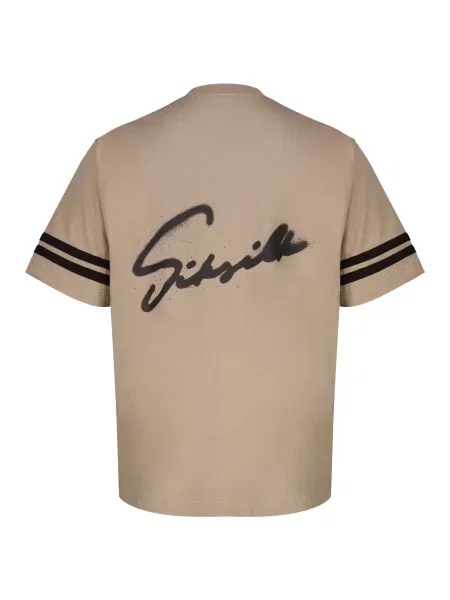 SikSilk Tričko béžová čierna
