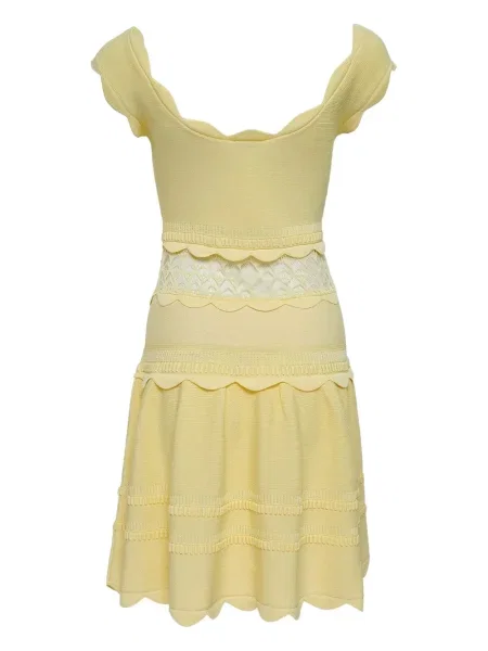 Rochie Alexia tricotate de costum galben