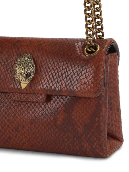 Kurt Geiger Bőr válltáska Mini Kensington barna