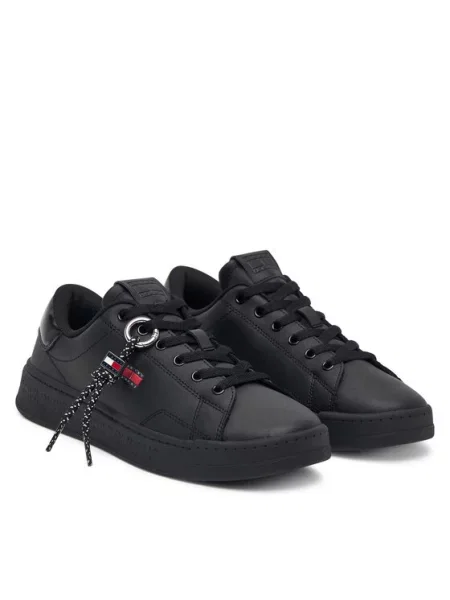 Tommy Jeans Laisvalaikio batai Tjw Logo Sneaker juoda
