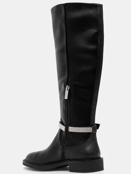 Steve Madden cizme Riggs femei cu plat negru