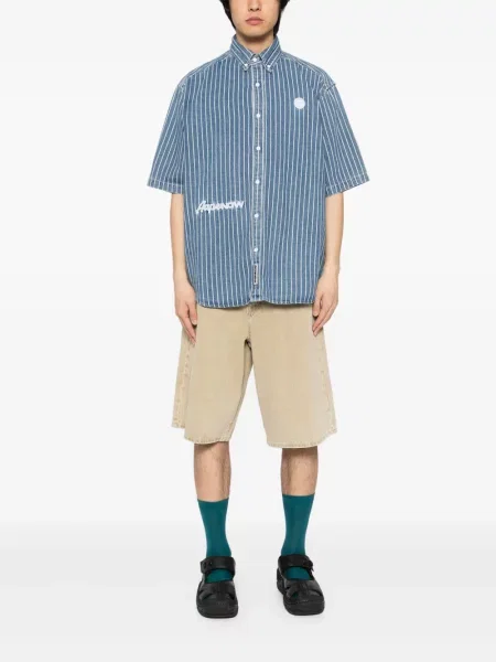 Pantaloni scurți din denim Aape By A Bathing Ape albastru