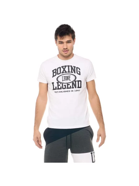 Scurt tricou Leone 1947 cu mâneci scurte alb
