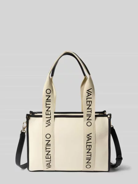 Torebka z detalami z logo model CANDLE' Valentino Bags beżowa