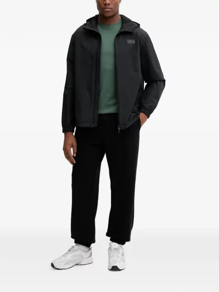 Къс тениска Ea7 Emporio Armani с принт зелено