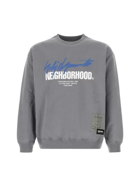 Bluza Yohji Yamamoto z nadrukiem szara