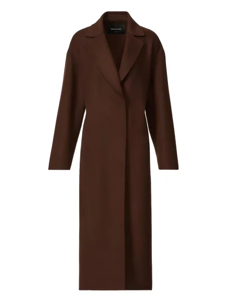 Płaszcz Fabiana Filippi wełniany do kolan brązowy