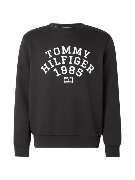TOMMY HILFIGER Majica ARCH črna bela