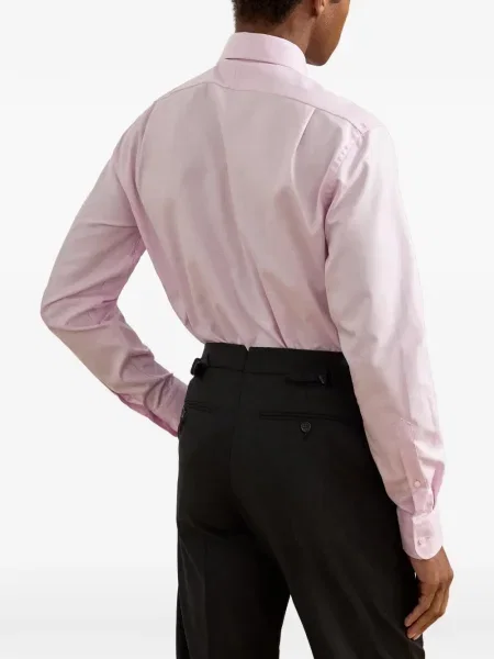Πουκάμισο Ralph Lauren Purple Label υφαίνω διαγωνίως μωβ