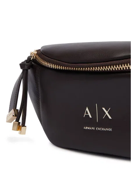 Armani Exchange Torbica za okrog pasu﻿ Temno rjava