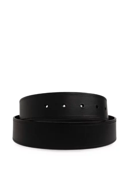 Cu centură curea Etro din piele cu cataramă negru