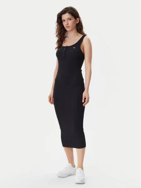 Tommy Jeans Rochie de zi Essential negru