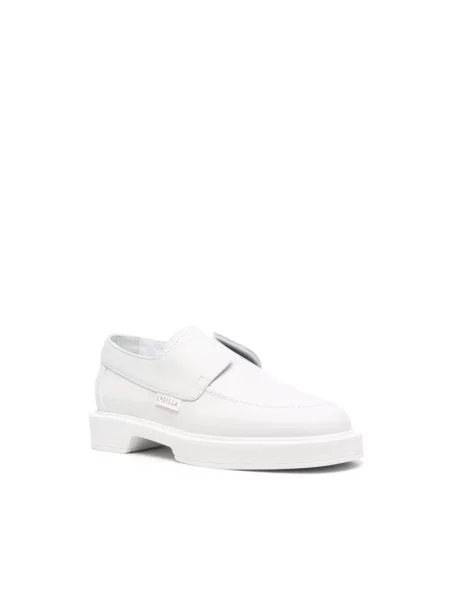 Loafersy Le Silla skórzane białe