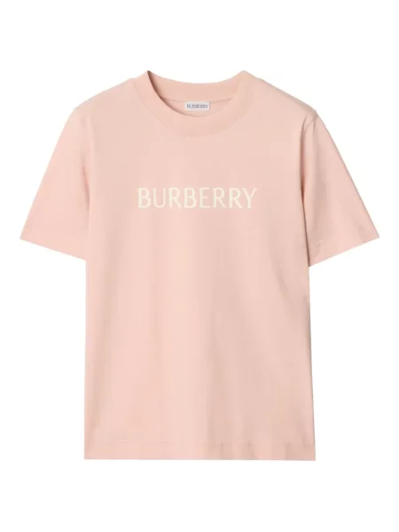 Tricou Burberry cu imagine roz