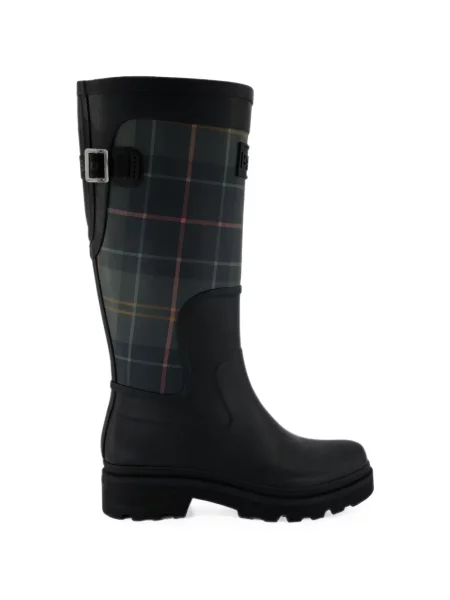 Botine Barbour în carouri negru