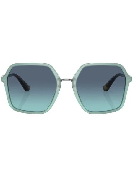 Spalvų gradiento rašto saulės akiniai Dolce & Gabbana Eyewear mėlyna