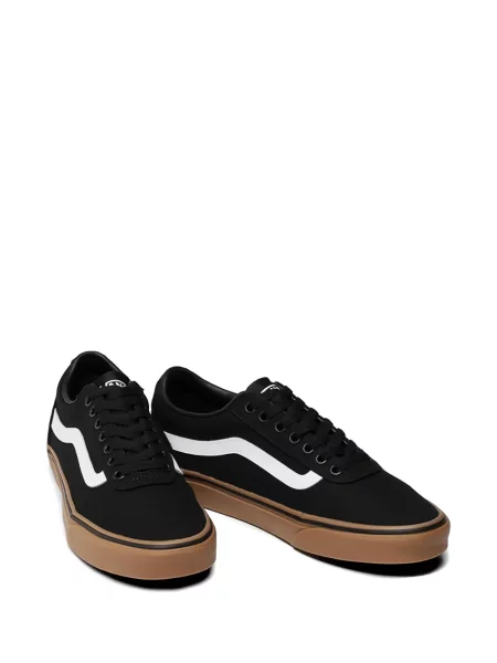 Маратонки Vans с връзки на райета с дантела черно