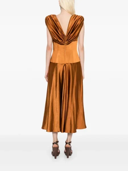 Rochie Amsale de costum maro