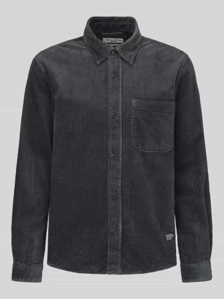 Kurtka koszulowa z brustaszą Marc O'polo Denim szara