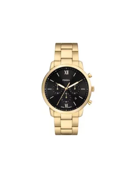 Fossil Hodinky Neutra Chronograph Zlatá černé