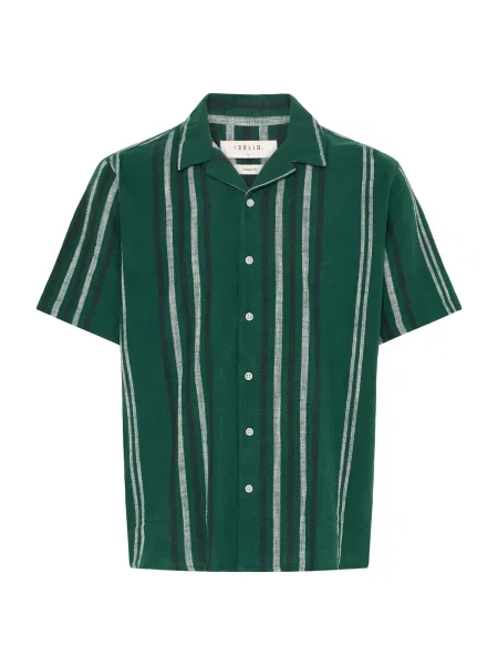 !Solid Košulja Isai tamno zelena / crna bijela