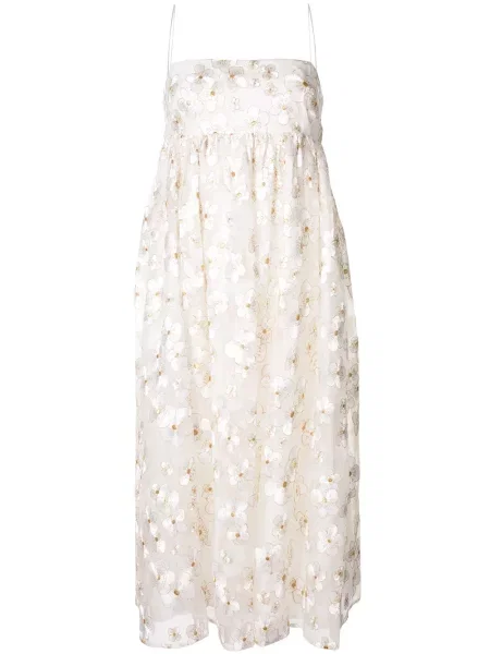Rochie Macgraw de mătase de costum galben