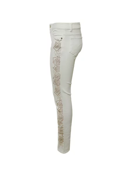 Blugi Versace Jeans Couture cu tepi alb